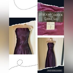 *Rare Vintage 90s Jessica McCintock for Gunnie Sax two piece prom dress